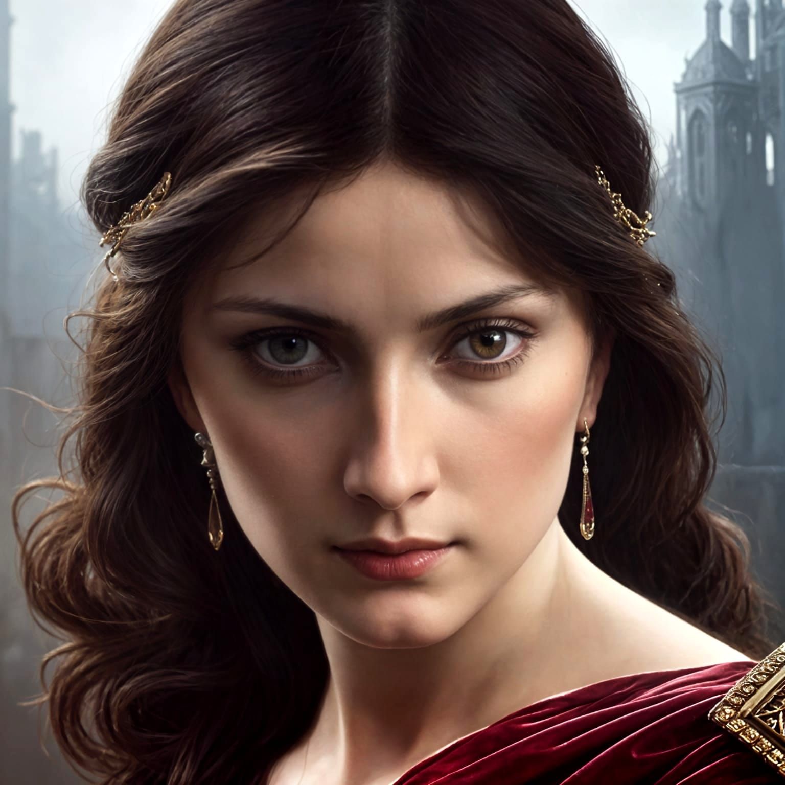 Katherine Pierce Portrait in Renaissance Style