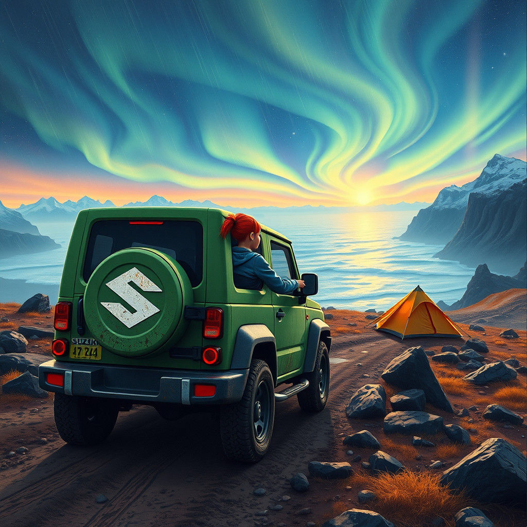 Suzuki Jimny Off-Road Adventure in Tundra Landscape