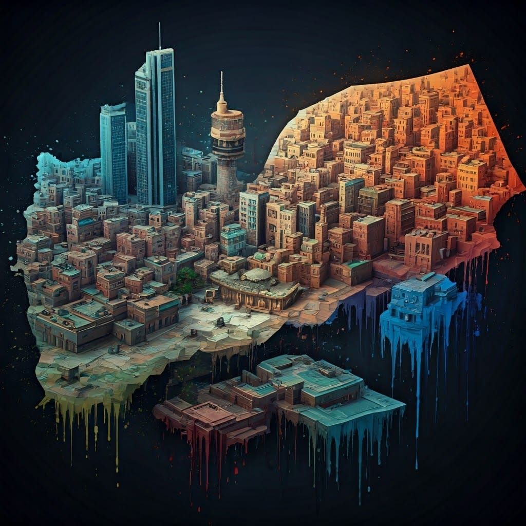 Surreal Yemen Metropolis in Epic 3D Graphics