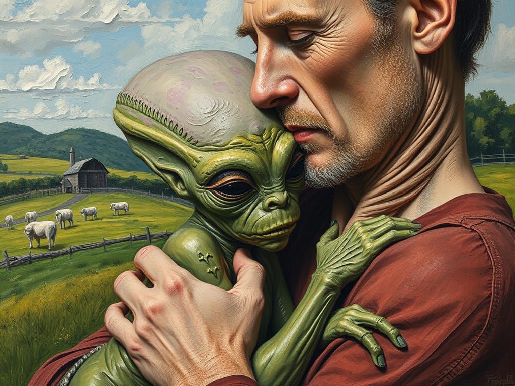 Ethereal Moment in a Vibrant Landscape