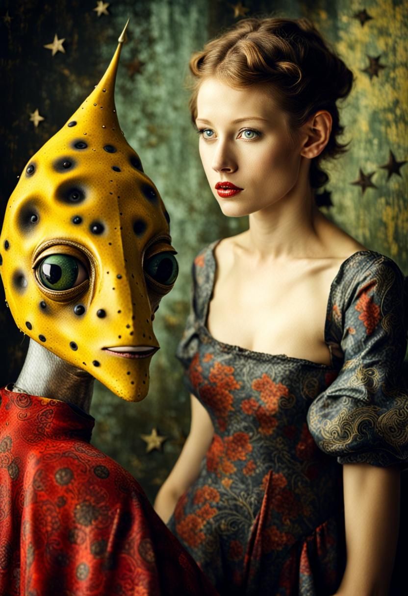 Surreal Alien Restaurant Celebration: Ethereal Photography