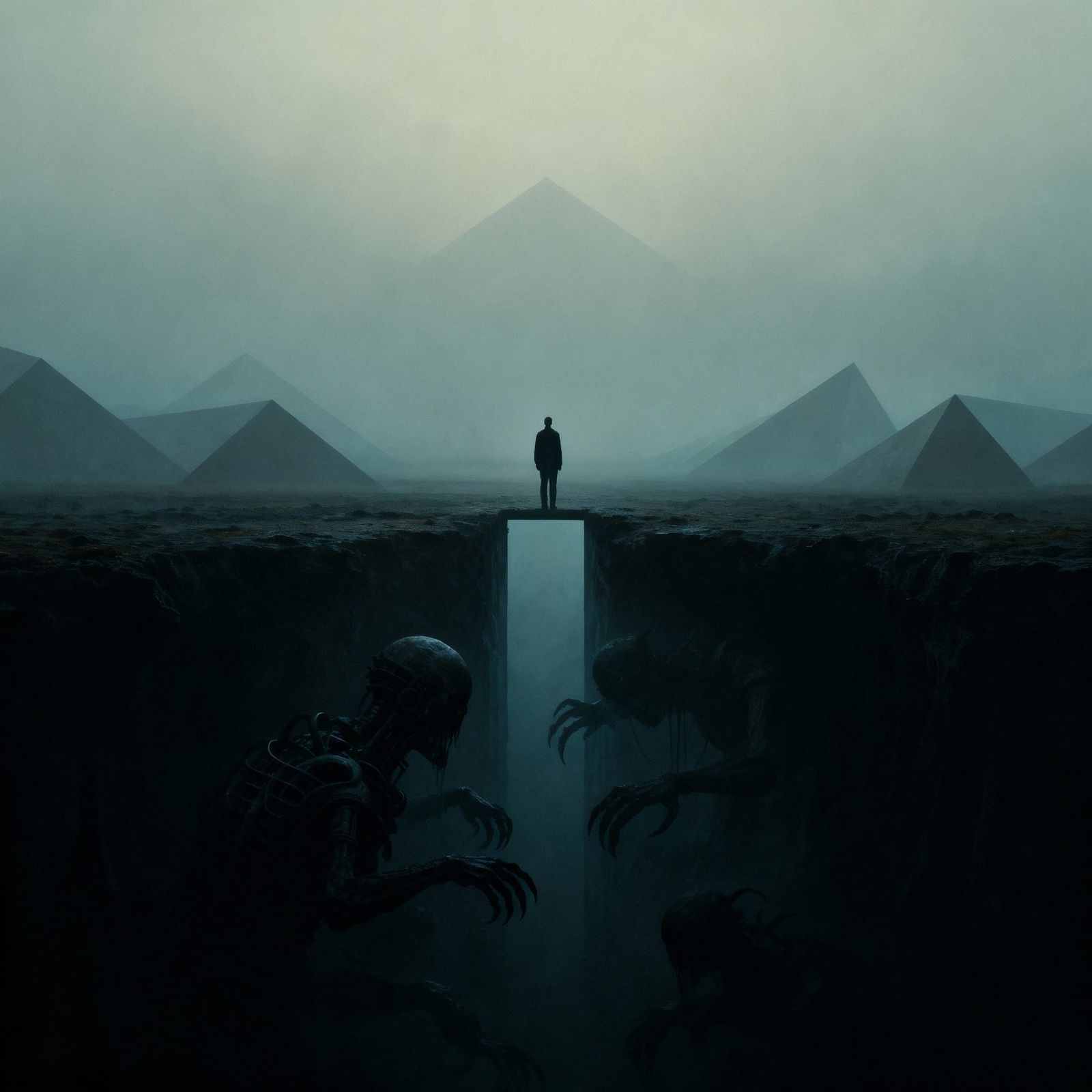 Figure at Threshold of Living and Dead Realms