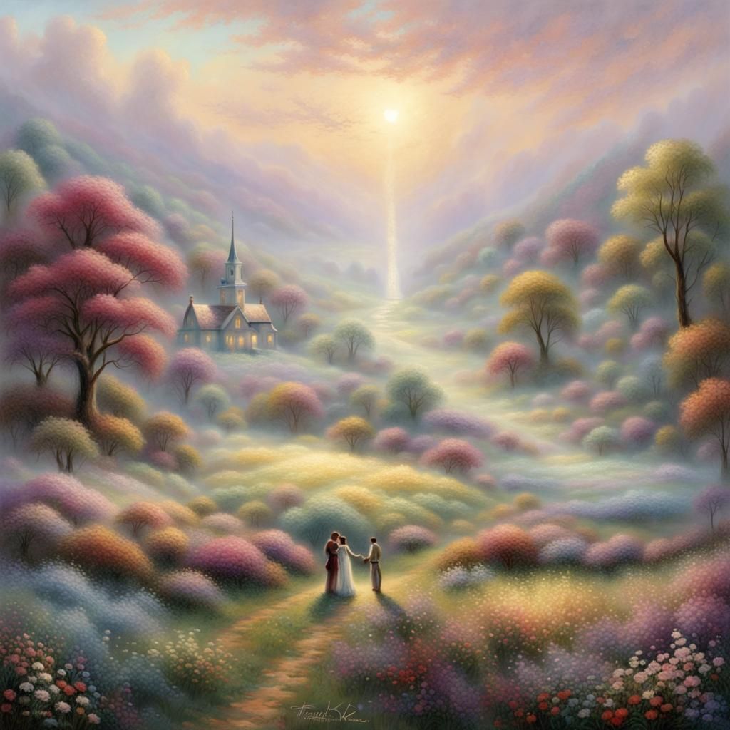 Ethereal Field of Love: Fantasy Art