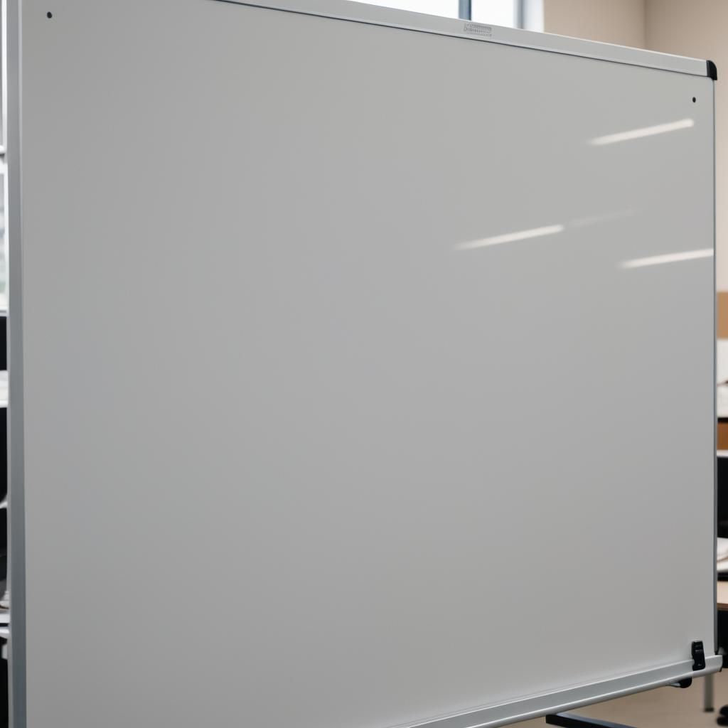 Blank Whiteboard in Company: Professional Photo