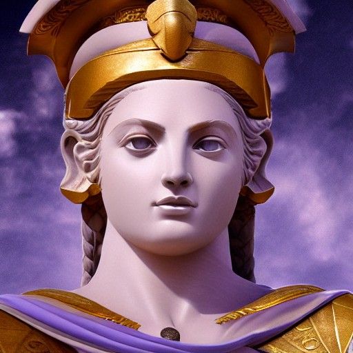 Cinematic Matte Painting of Athena, God of Wisdom