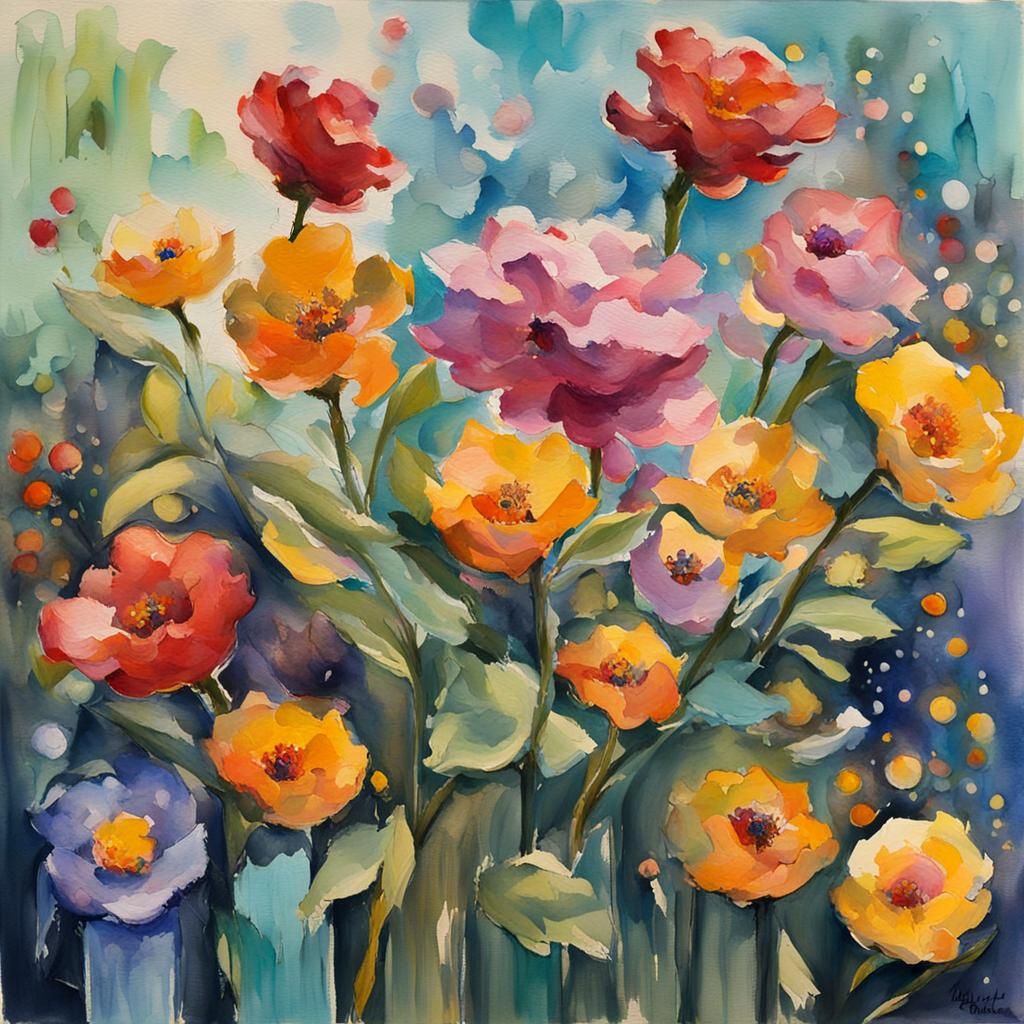 Imperfect Beauty: Gouache and Watercolor Impressionist Paint...
