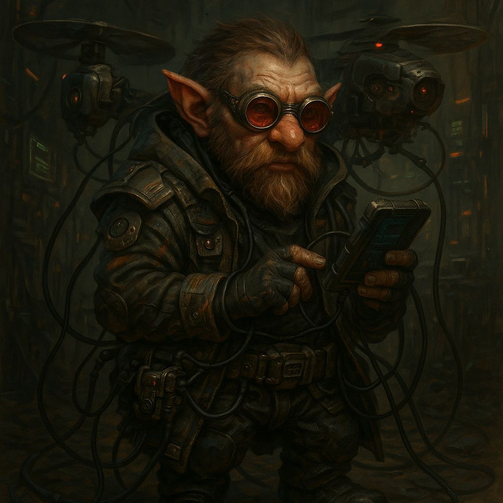 Cyberpunk Shadowrun Gnome Rigger