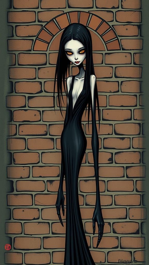 Ethereal Shadow Figure in Art Deco Style