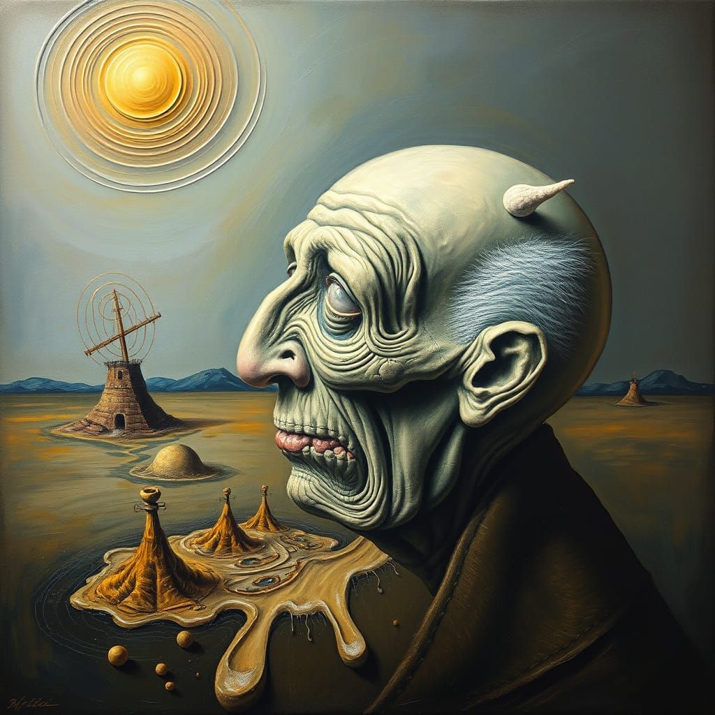 Surrealist Dali-Inspired Melting Landscape