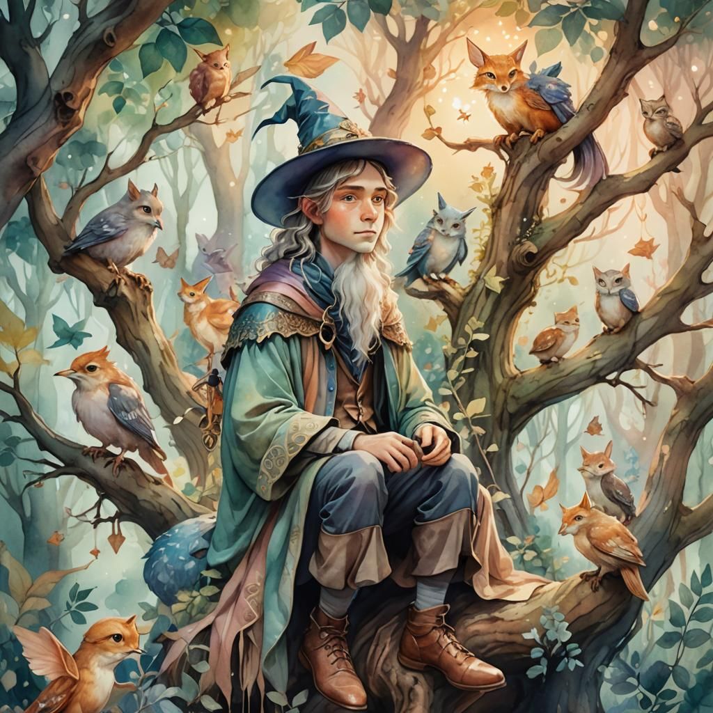 Enchanted Forest: A Whimsical Watercolor Fantasy