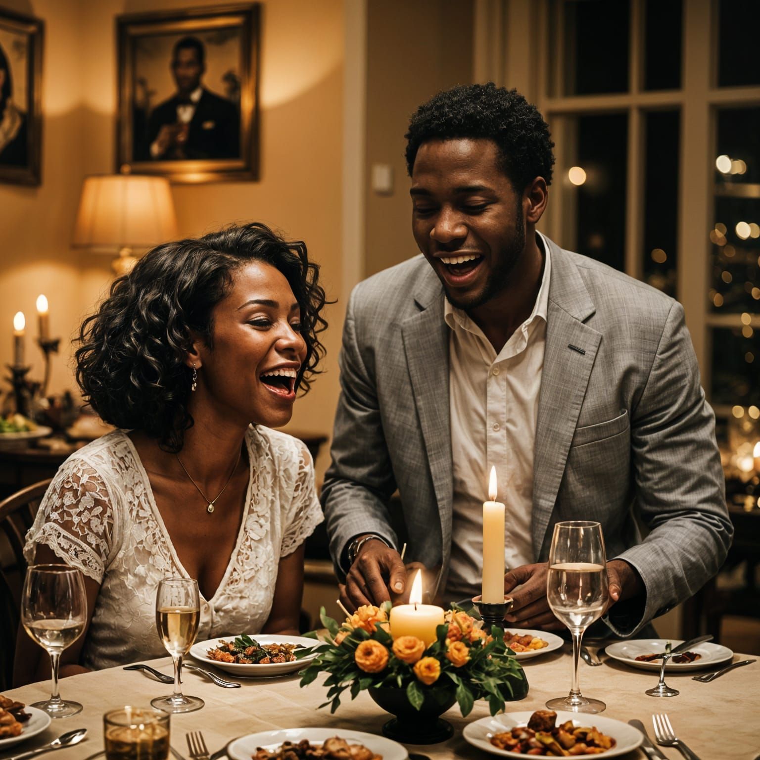 Romantic Candlelit Dinner with Singing Man