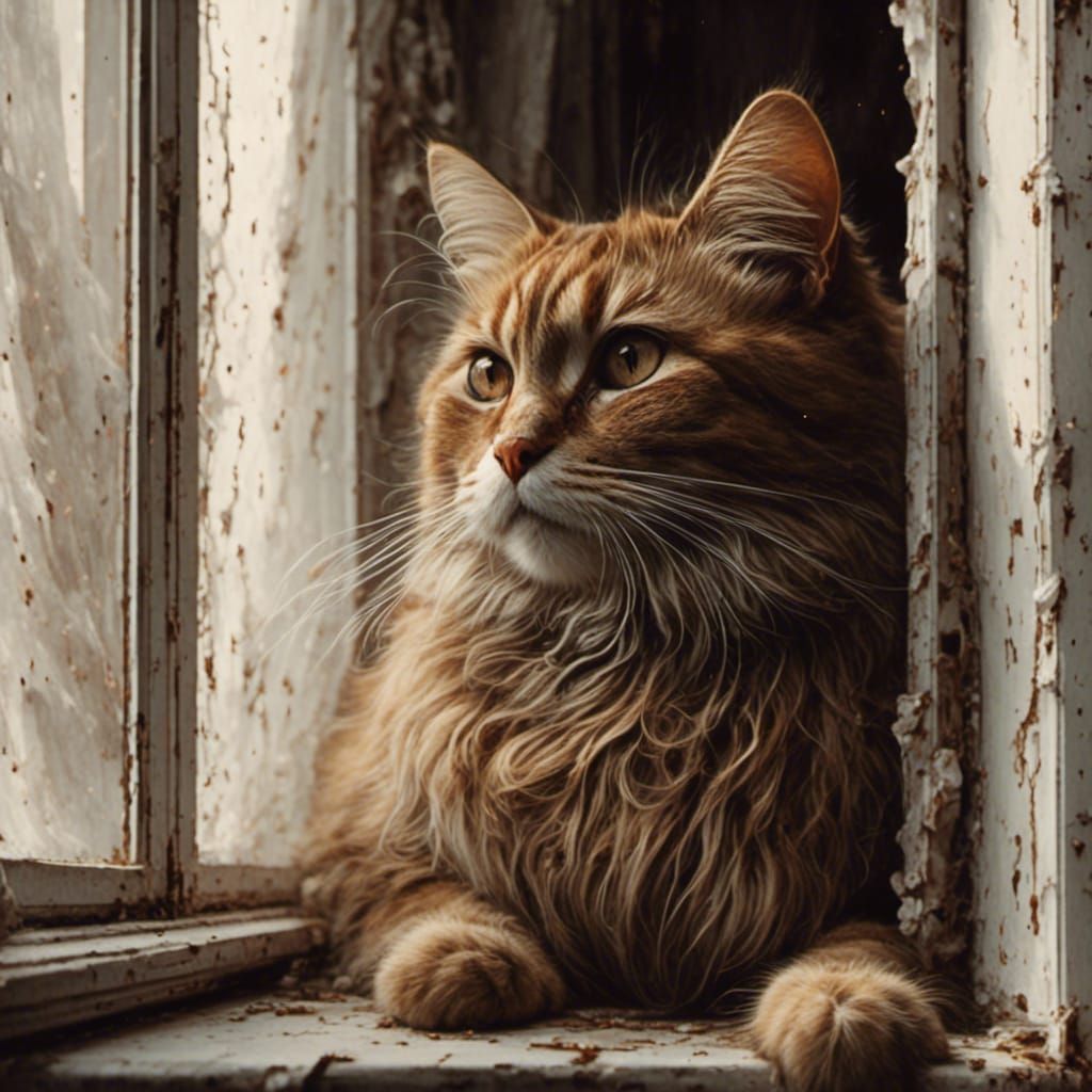 <lora:VectorLineArt:1.0> <lora:Decay:1.0> This is my Cat she...