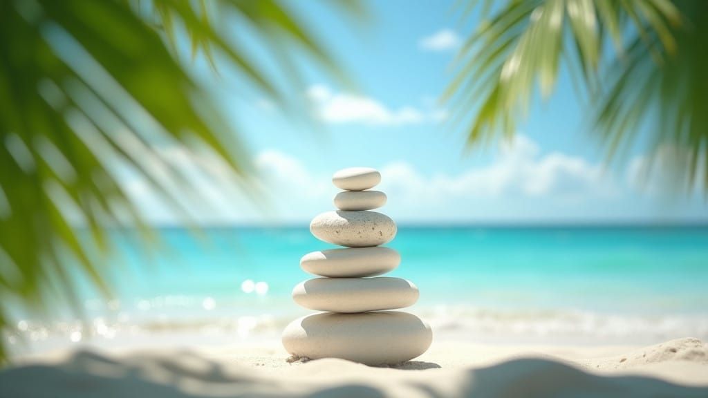 Peaceful Morning at the Ocean's Edge in Cinematic Film Style