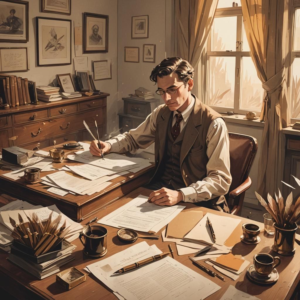 Cozy Writer's Haven in Vintage Style