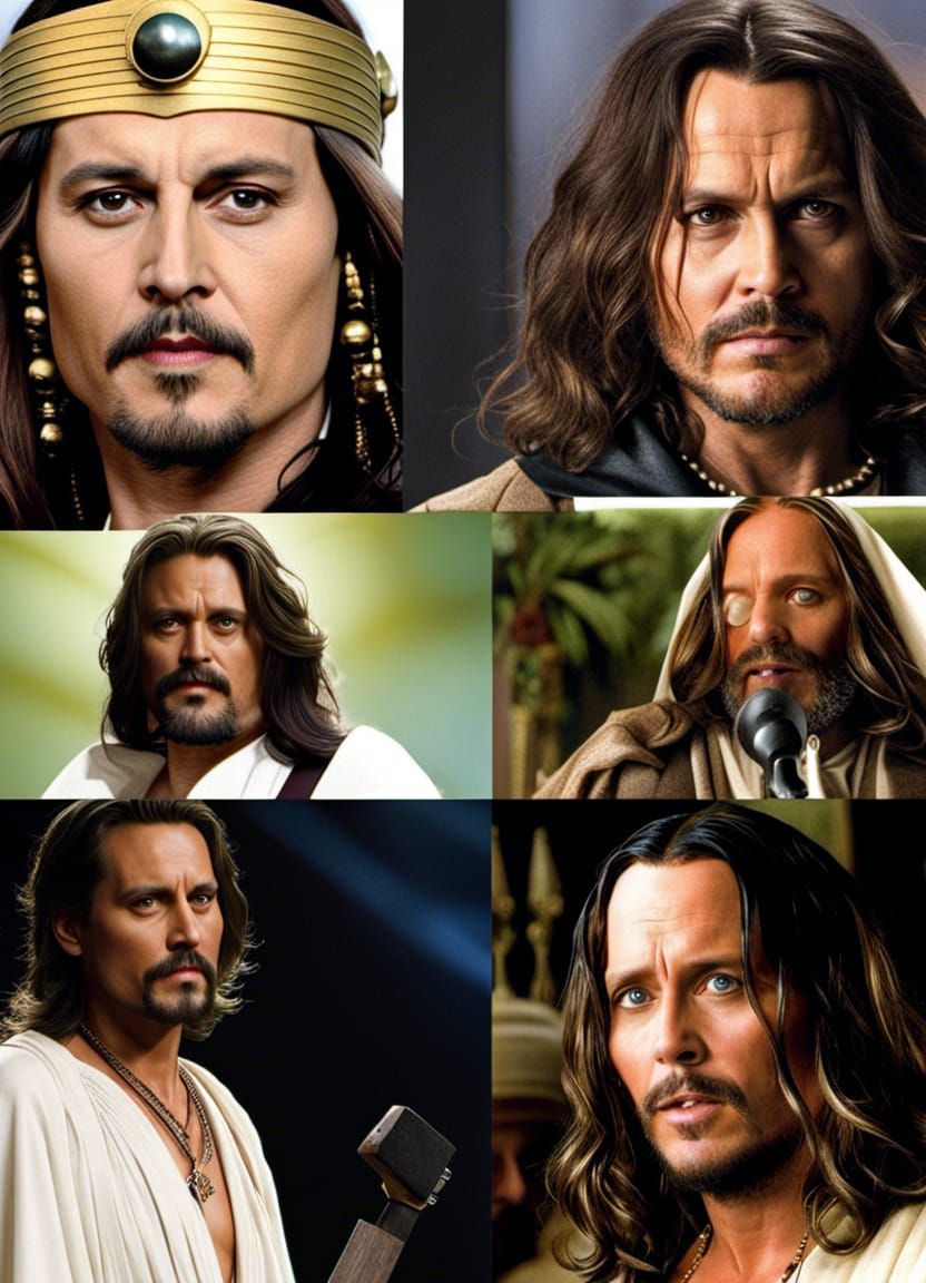 Johnny Depp as Jesus Christ Portrait