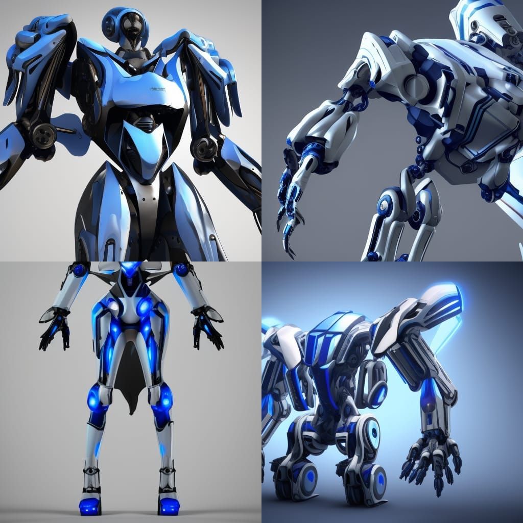 Human Exoskeleton Mecha in 3D Game Cinematic Style