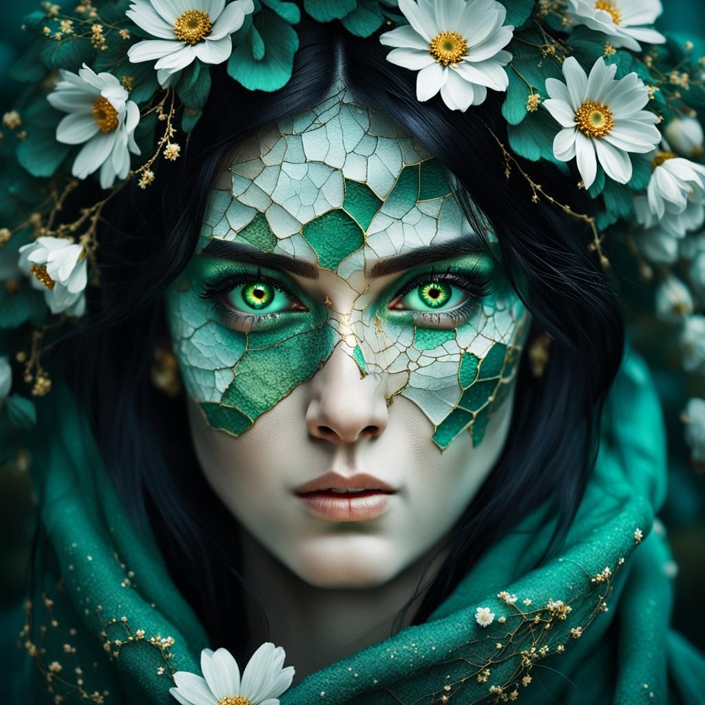 Surreal Portrait Reveals Cityscape as 3D Render