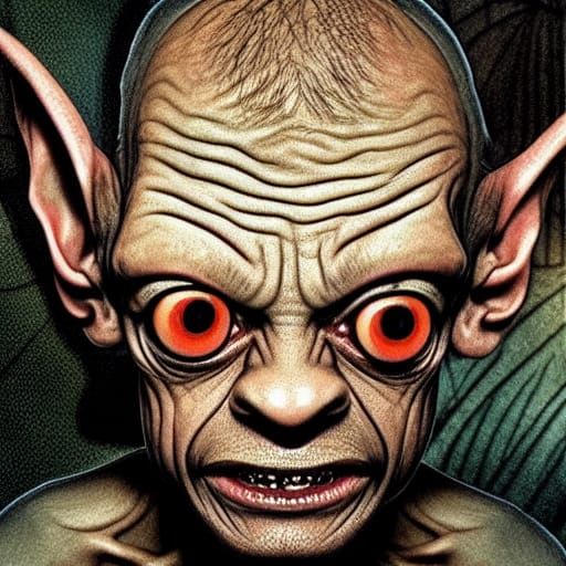 Psychedelic Gollum: A Hallucinatory Vision