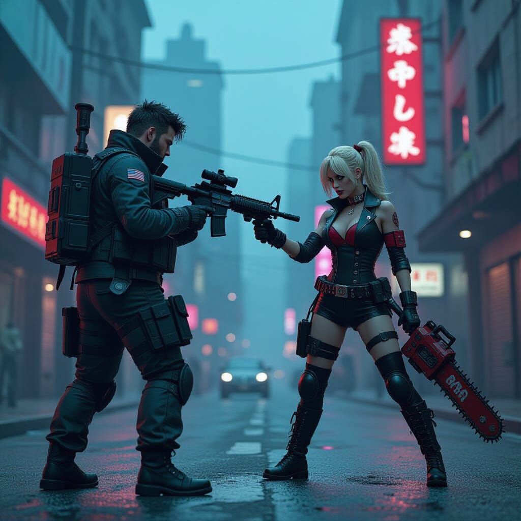 Frank West vs. Juliet Starling in Zombie City