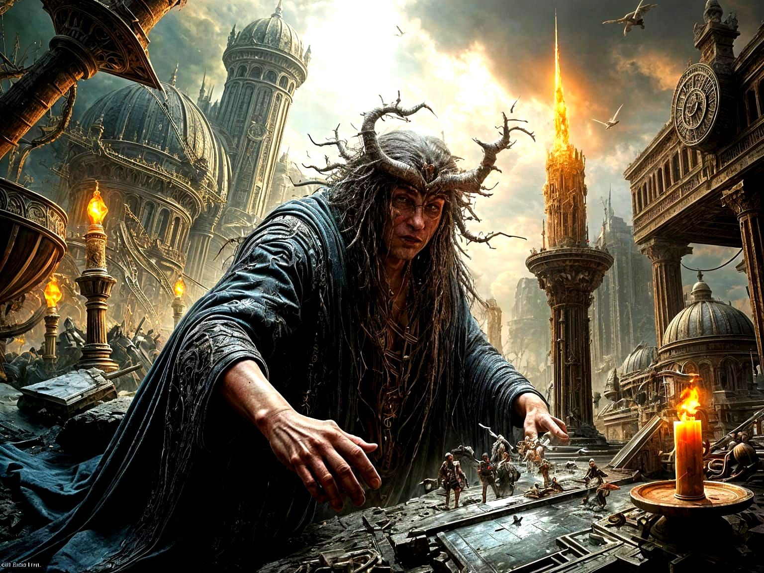 Dystopian Dreams: A Hyperrealistic Digital Masterpiece