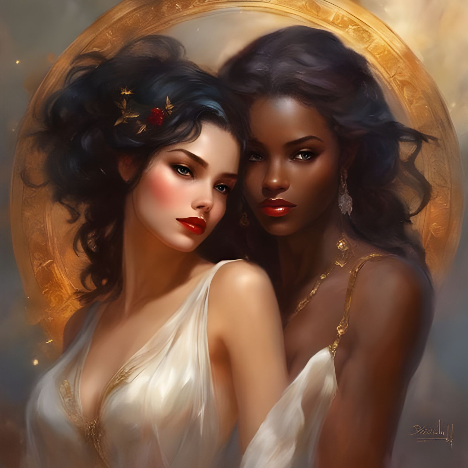 Beautiful Modern French Girl Portrait