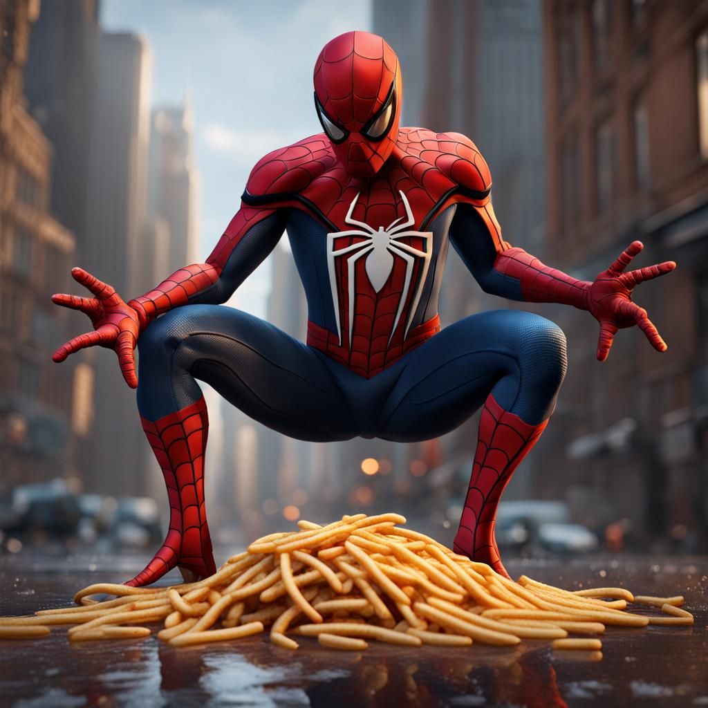 Spider-Man's Unfortunate McDonald's Meal: Detailed Concept A...
