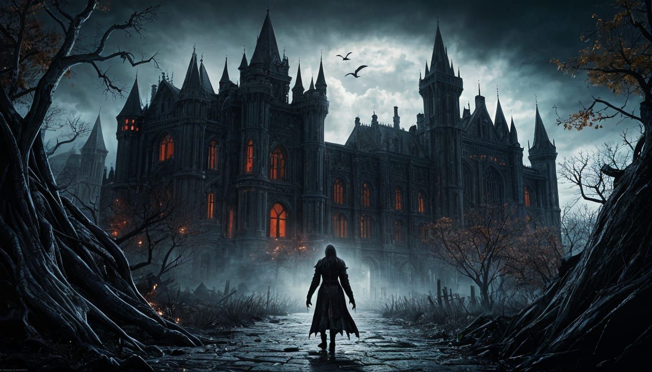 Terrifying Vampire Reaching Out in Sinister HD Detail