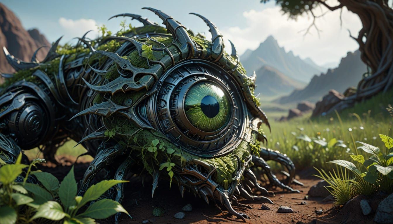 Epic Sci-Fi Dragon Landscape in High Definition