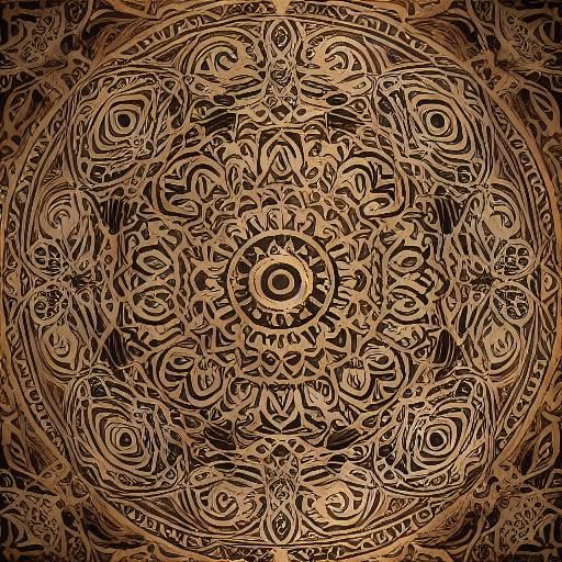 Steampunk Engine with Bugis Tribesman in Oil Painting