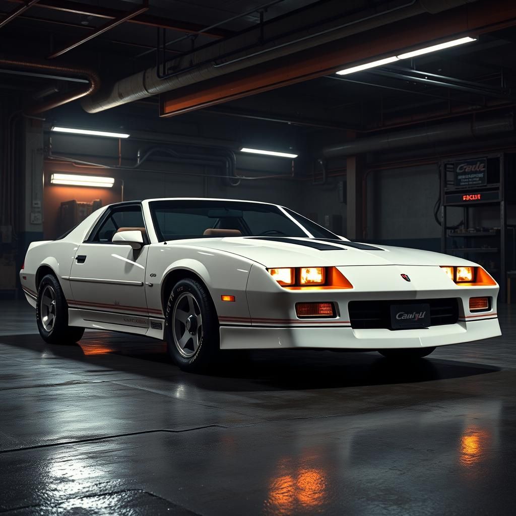 1984 Chevy Camaro in Futuristic Noir Style