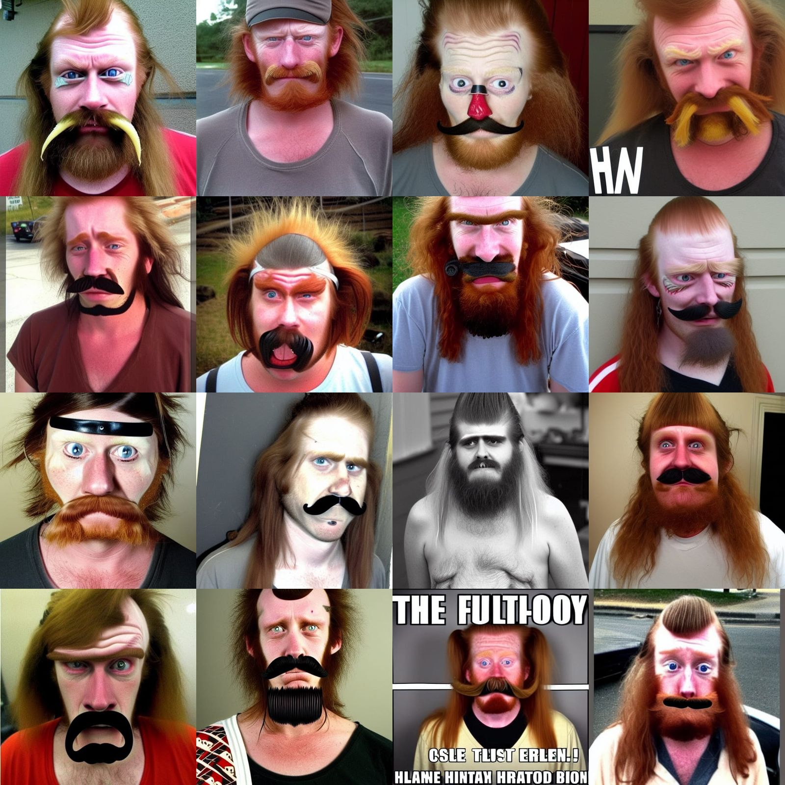 Grotesque Caricature of a Deranged Hobo