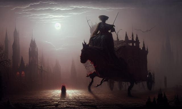 Haunted Carriage Concept Art in Unreal Engine