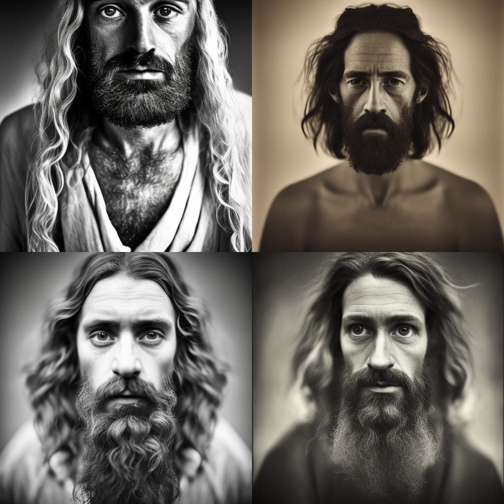 John the Baptist Portrait in Street Photography Style