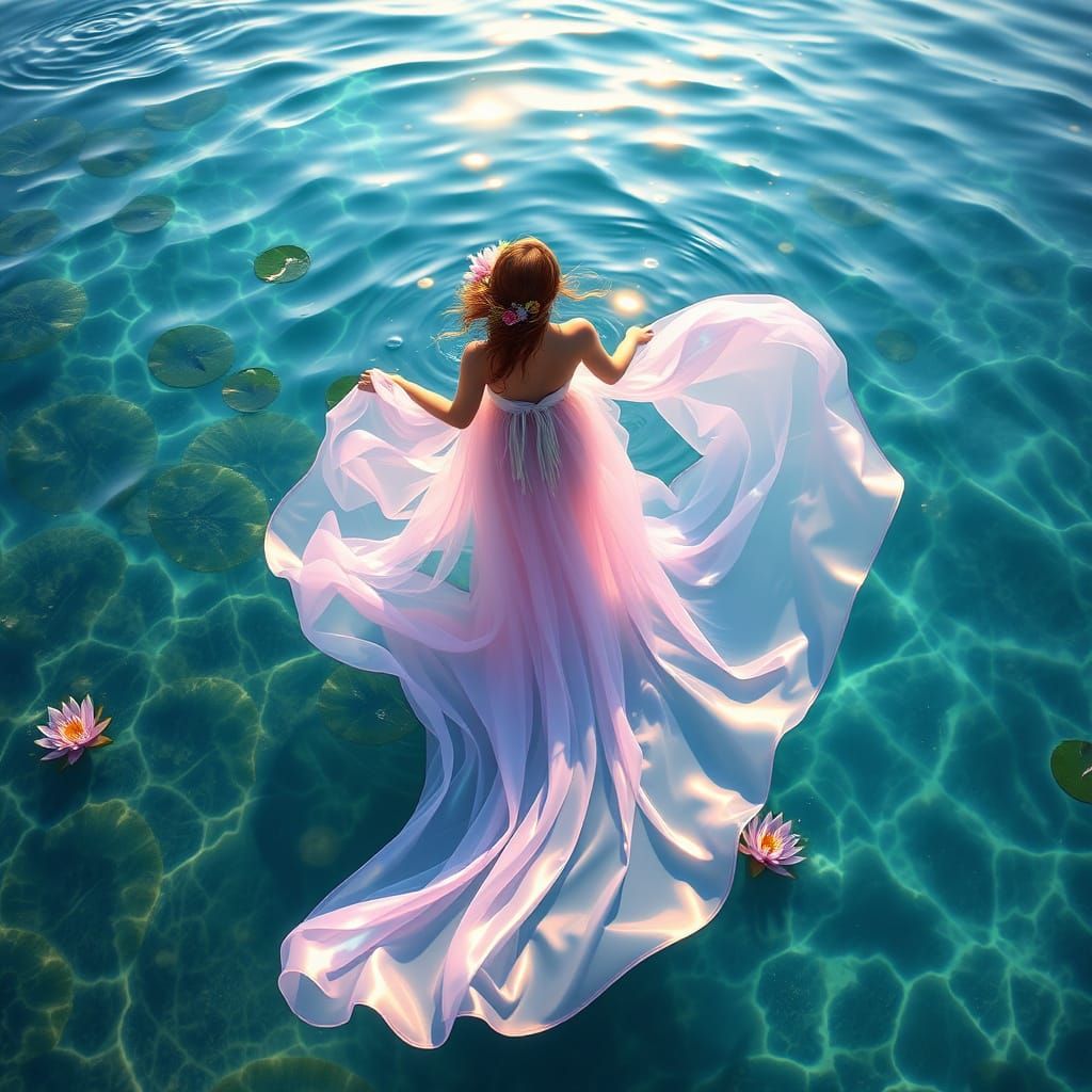 Ethereal Goddess of the Shimmering Tides