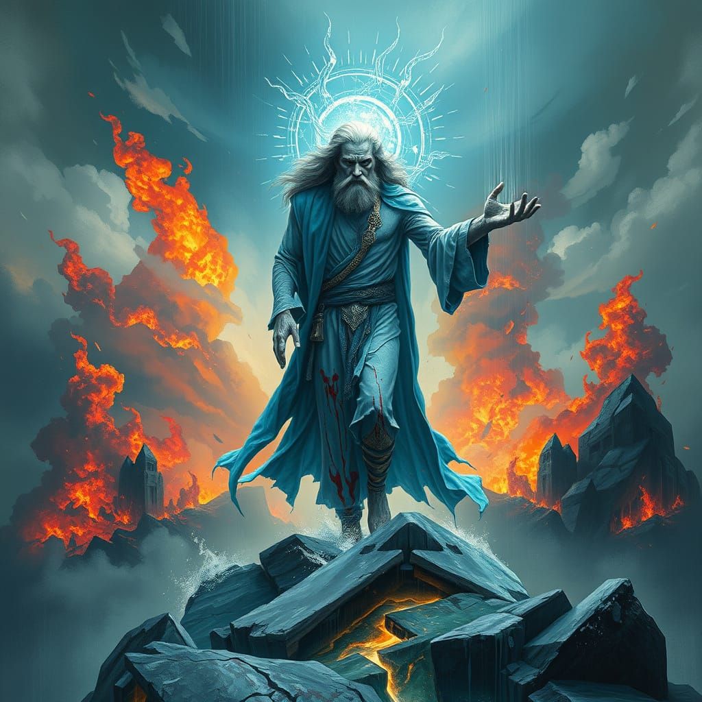 God of Chaos Unleashes Eruption in the Ethereal Realm