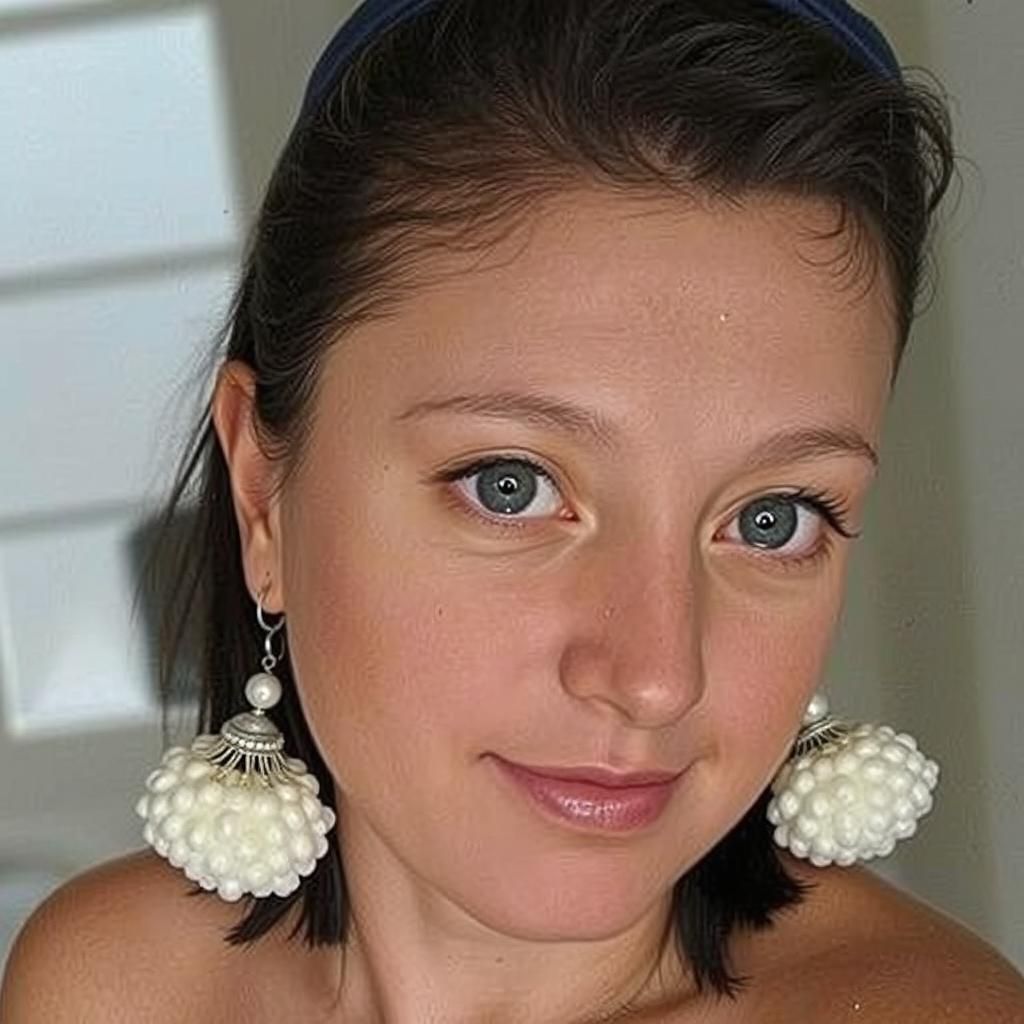 Girl with Pearl Earring in Modigliani Style