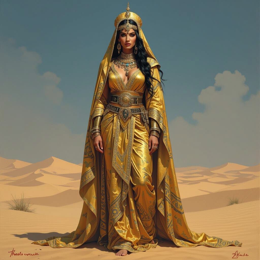 A formidable Bedouin warrior queen