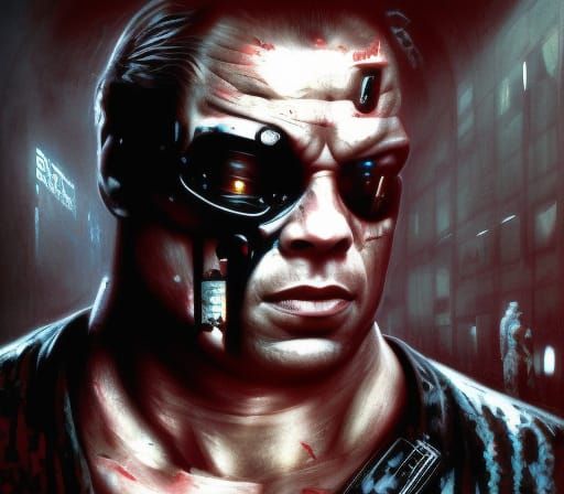 Rob Van Dam as the terminator.