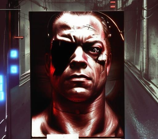 Rob Van Dam as the terminator.