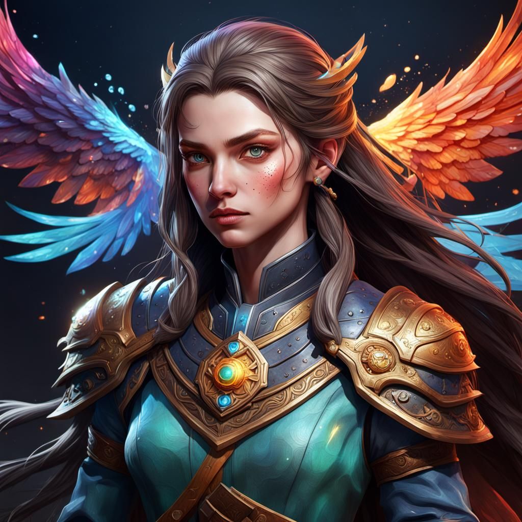 Detailed Fantasy Female Character Game Design