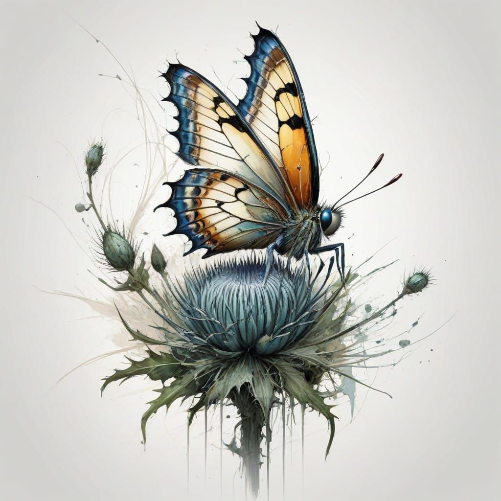 Enchanting Surreal Whimsy: Fluid Lines Meet Digital Magic