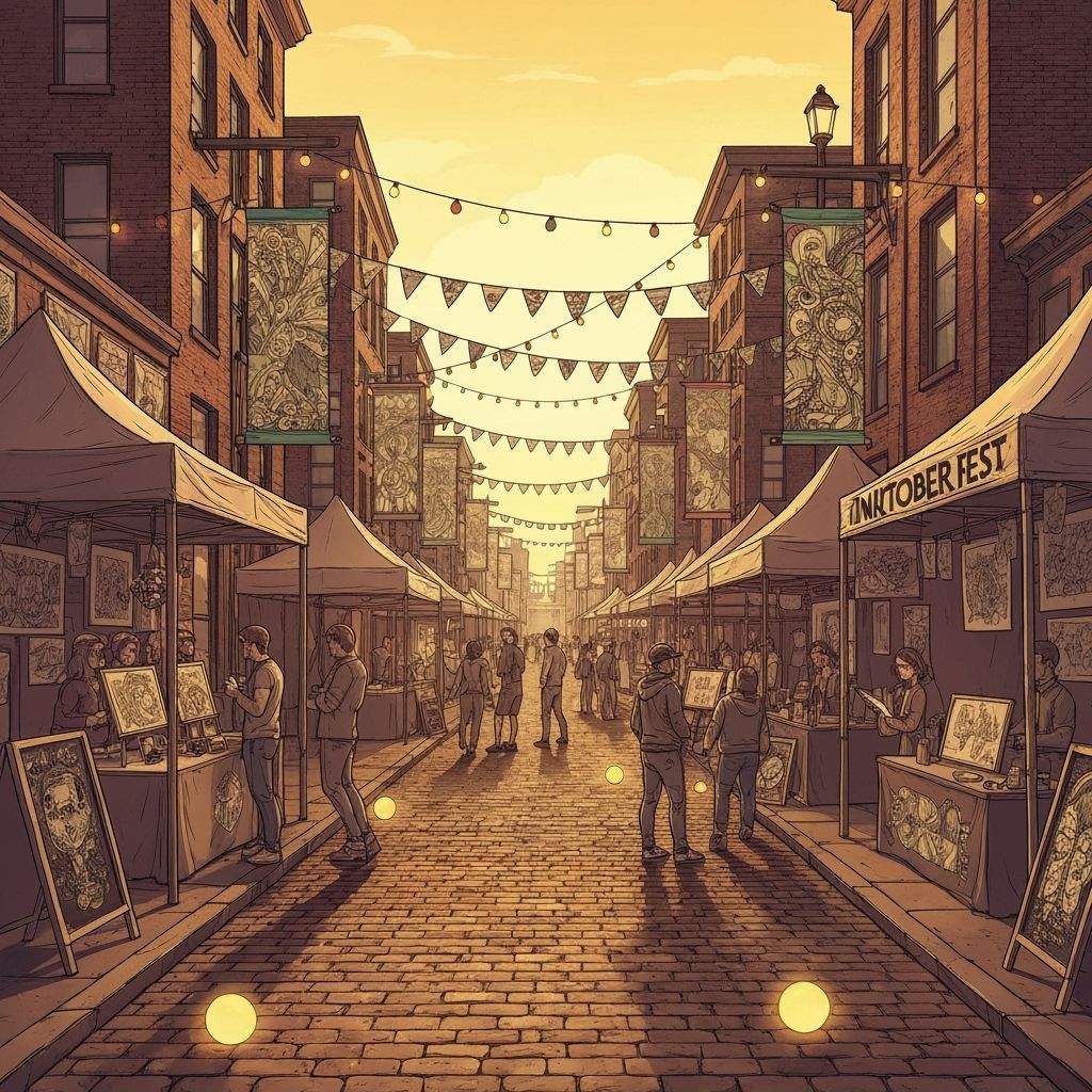 Inktober Fest Market: Vibrant Street Art Festival