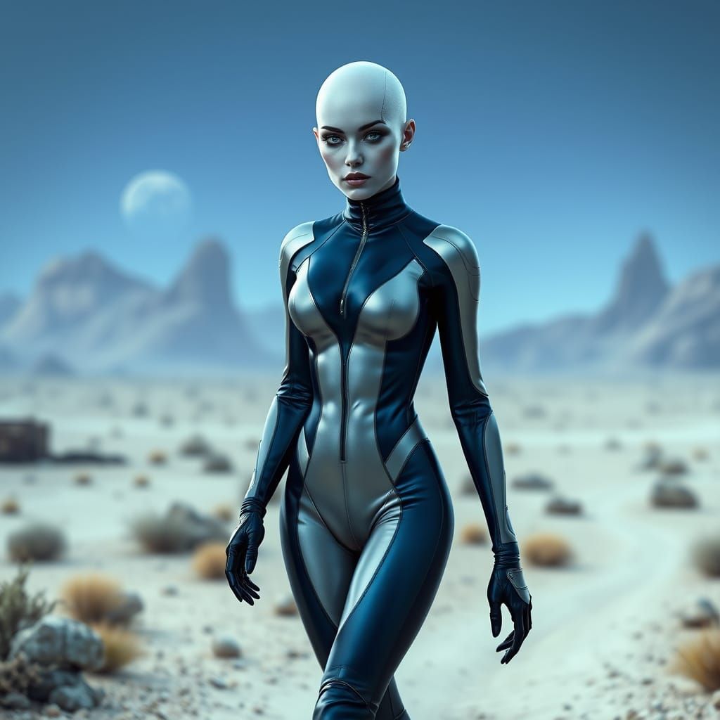 Cybernetic Explorer Discovers Alien Wonders