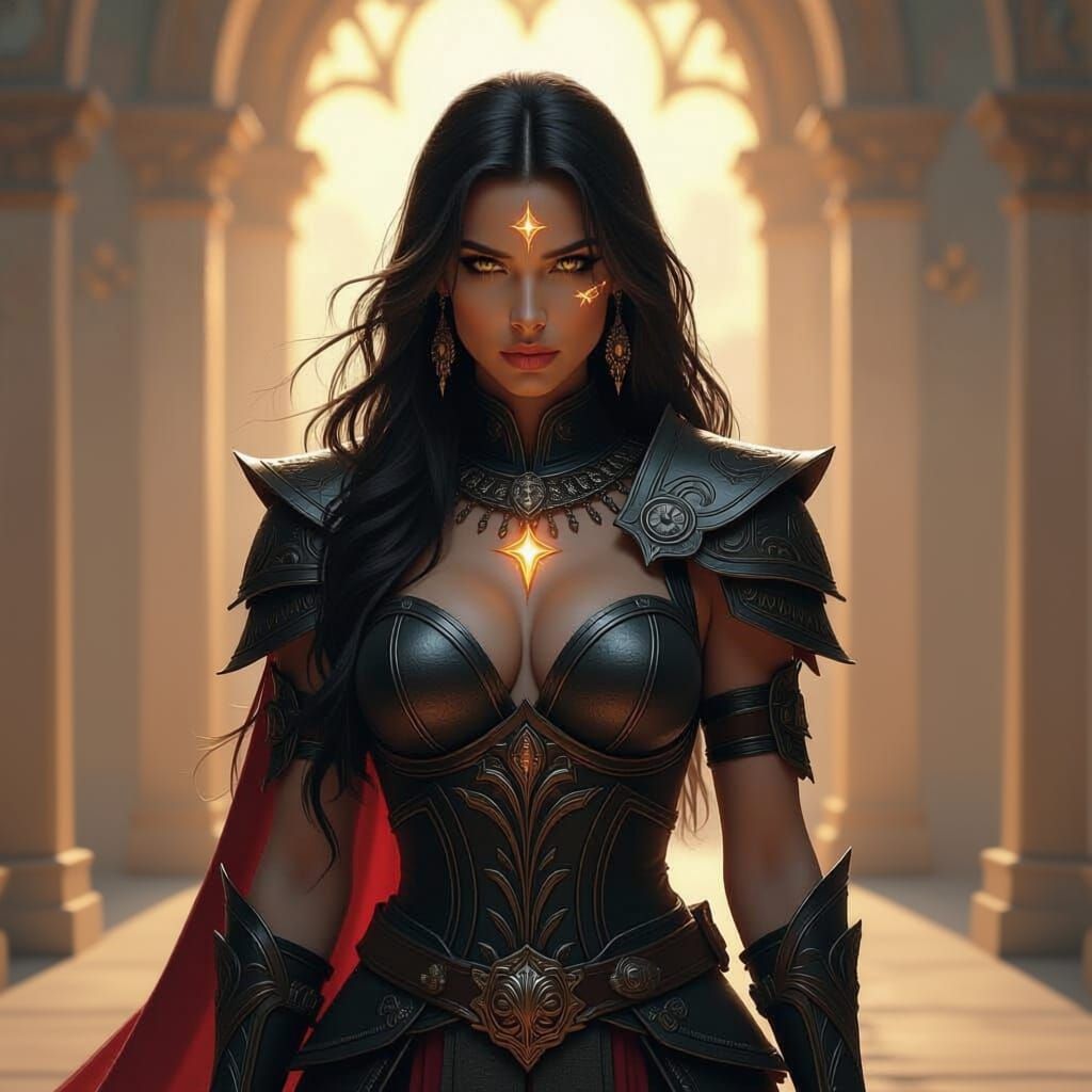 Solari Warrior Queen in Holy Sunlight