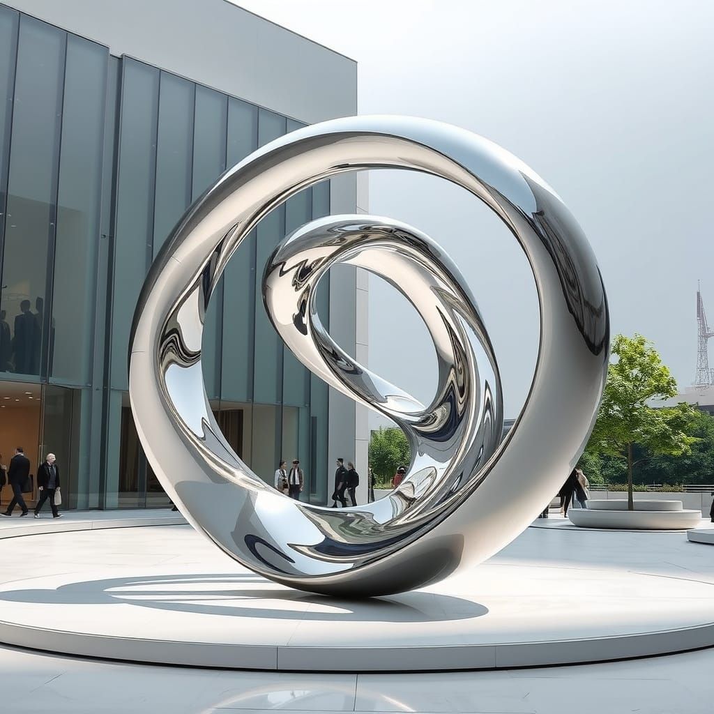 Surreal Sculpture of Twisting Impossible Forms