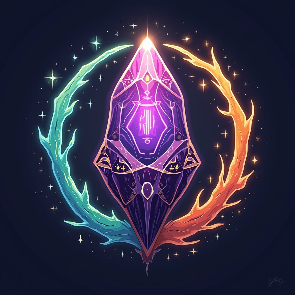 Mythic Vector Emote: Zenith Chord Arcana Crystal Icon