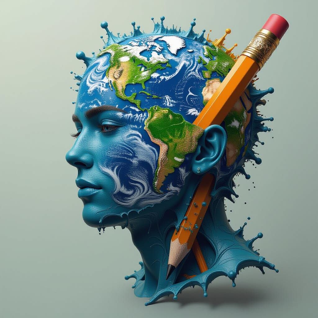 World Inside Pencil: Dynamic Concept Art