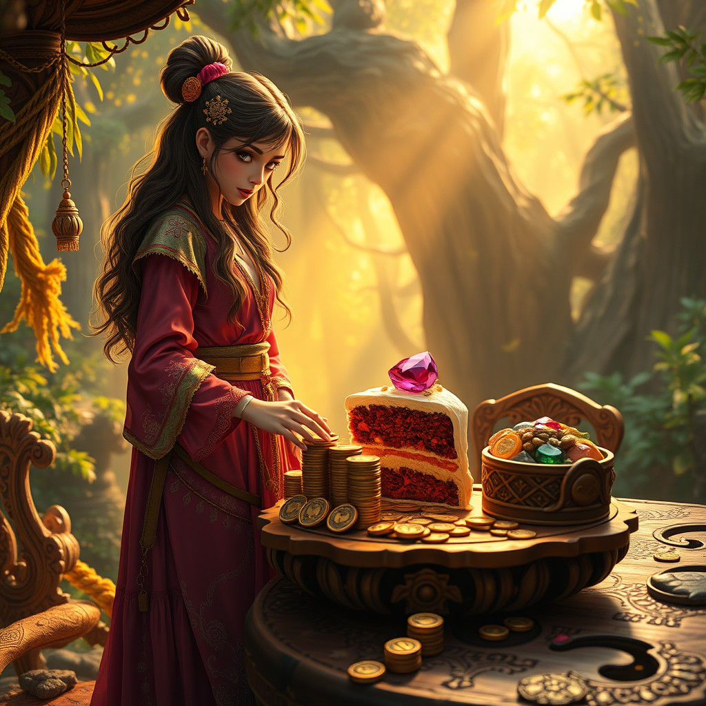 Nat's Mischievous Return: Gemstone Dessert in Mystical Fores...