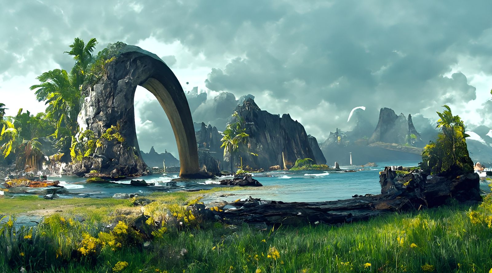 Island Arch: Fantasy Matte Painting