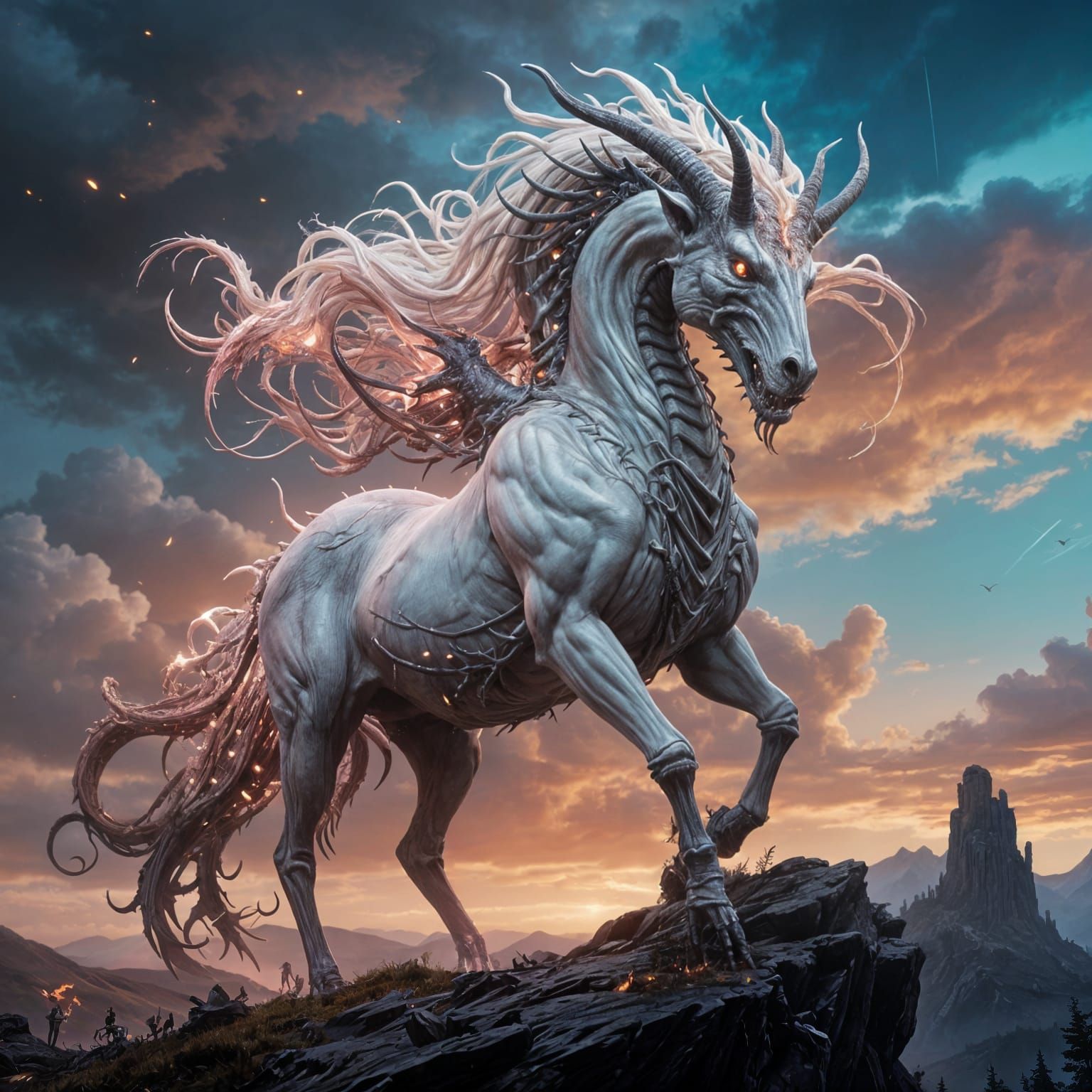 Eldritch Wendigo: Dark Fantasy Mythological Horror